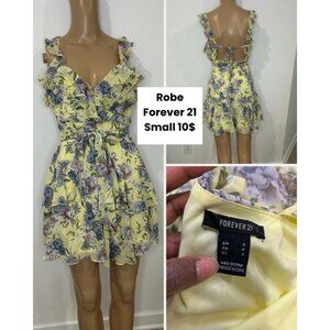 Forever 21 Yellow Floral Dress
